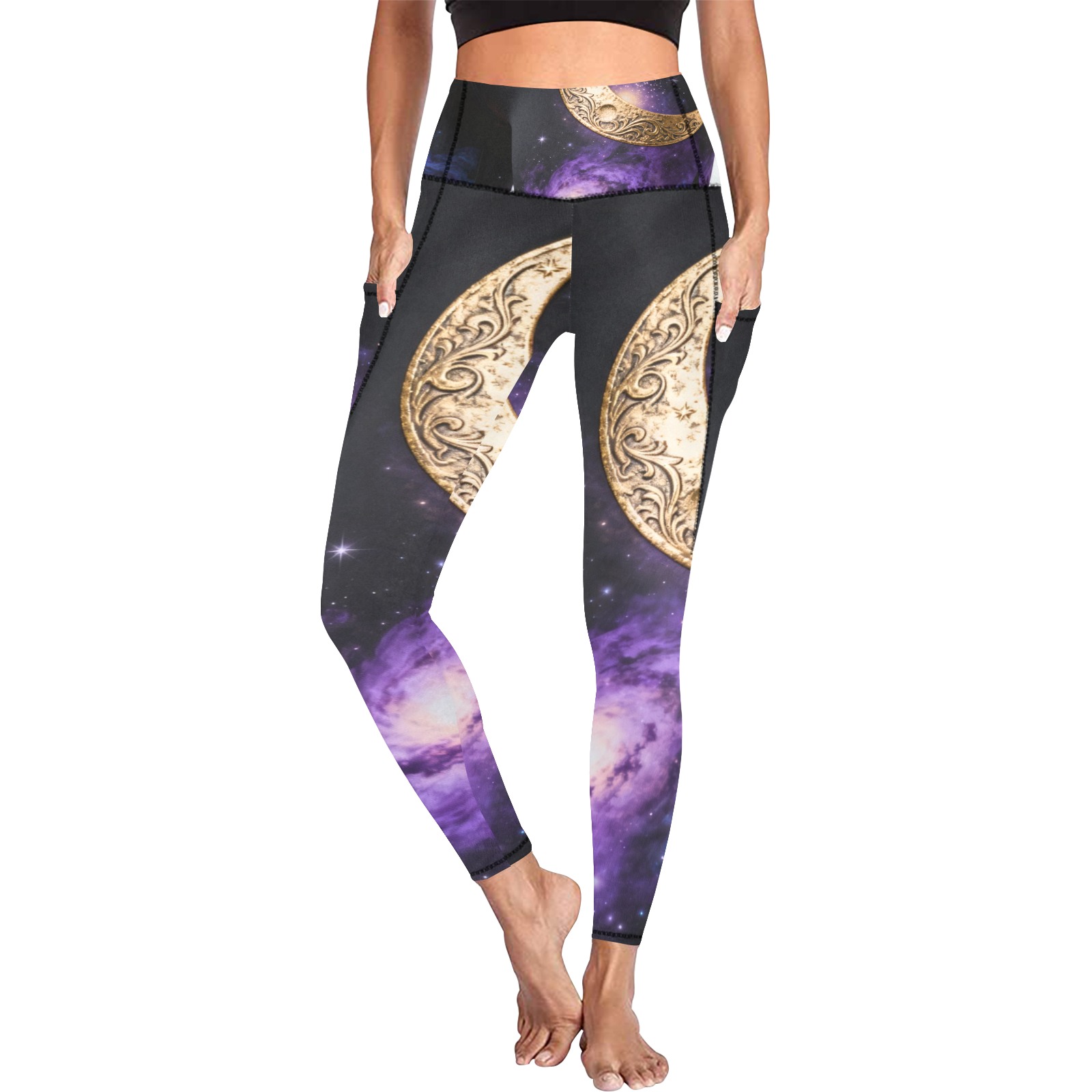 All Over Print Leggings with Pockets (L56)