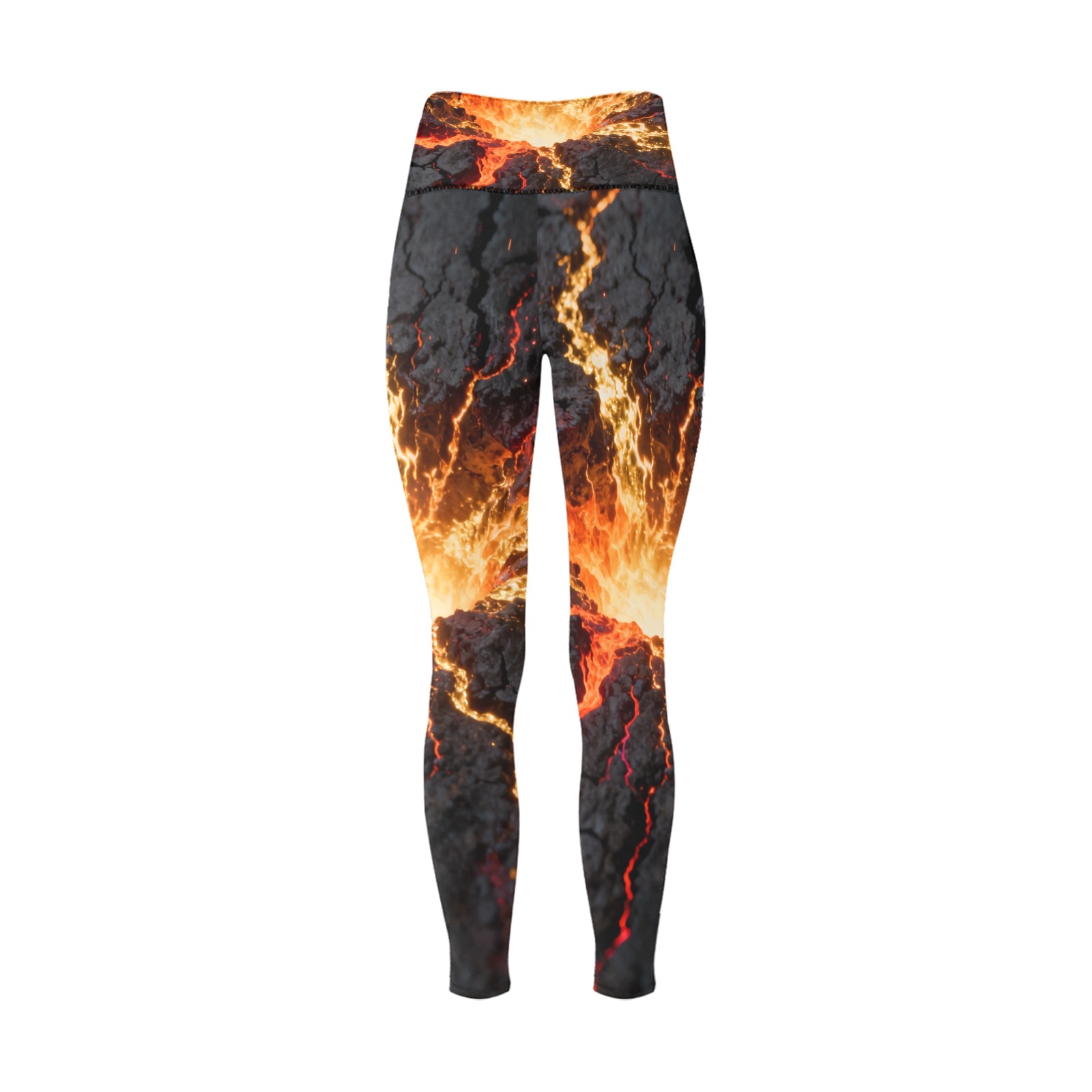 Women's High-Waisted Leggings (Model L36) - Image 6